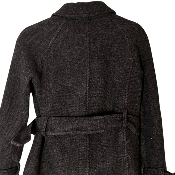 J. Crew Nello Gori Stadium Cloth Wool Double Breasted Pea Coat-Size 2 - Picture 8 of 14